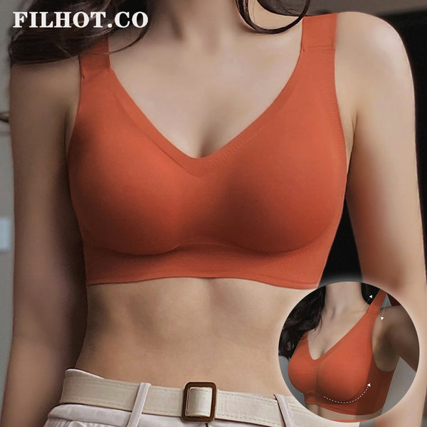 Filhot™ Natural Push Up Bra Adjustable Cooling Brassiere Up to G Cup