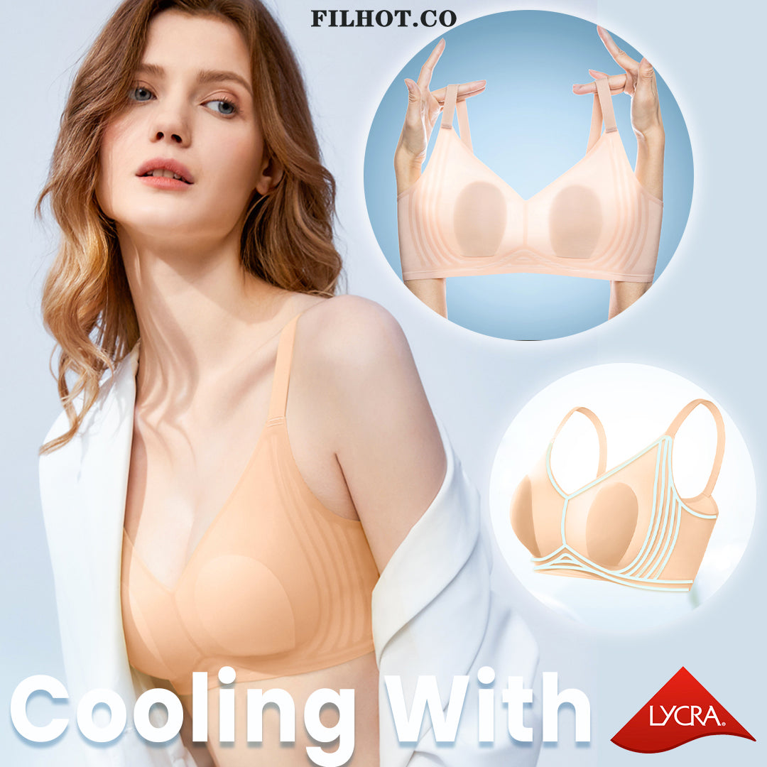 Filhot™ Ultra-Thin Supportive Cooling Lycra® Bra Up to 36DD