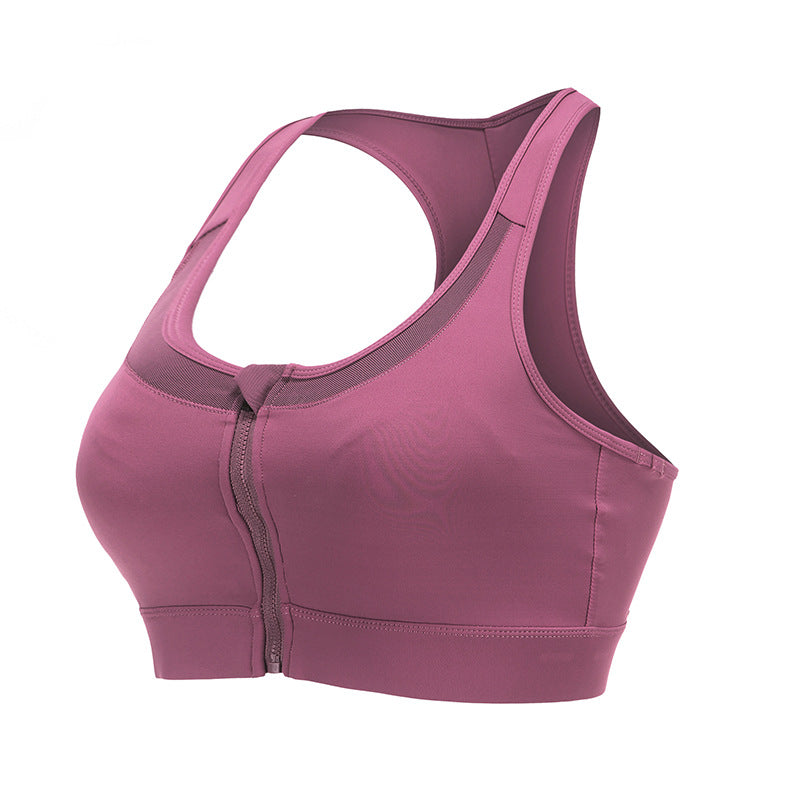 Filhot™ Zipper Mesh Breathable Sports Bra Up To 5XL