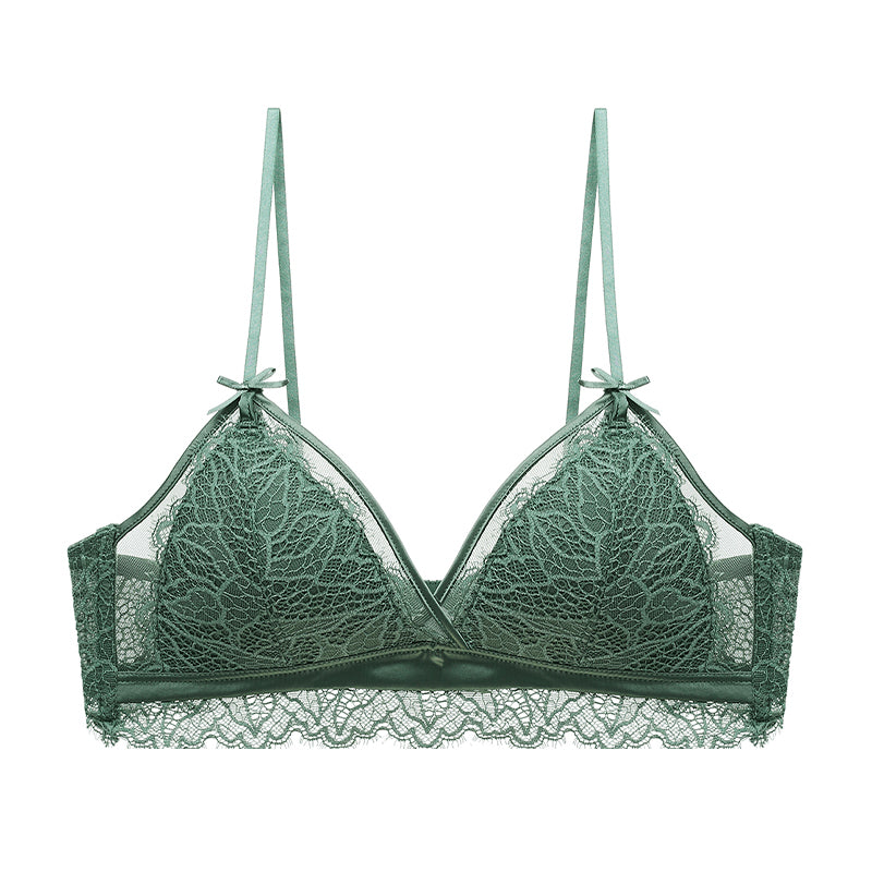 Filhot™ Lace Extra Thin Triangle Cup Wireless Bra