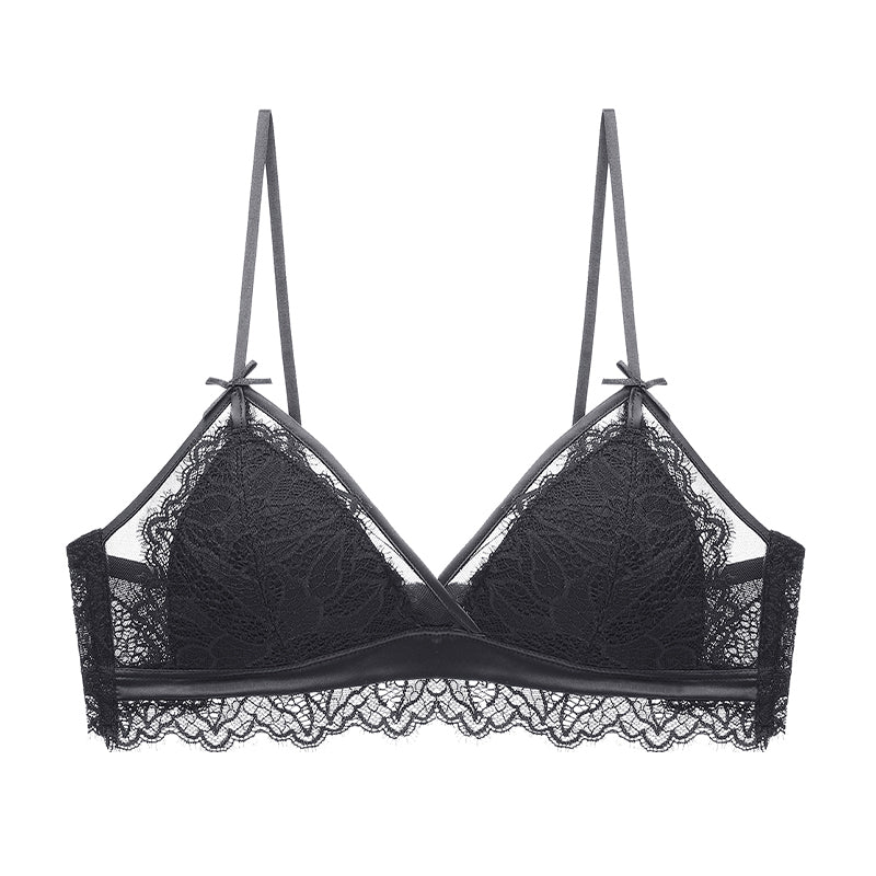 Filhot™ Lace Extra Thin Triangle Cup Wireless Bra