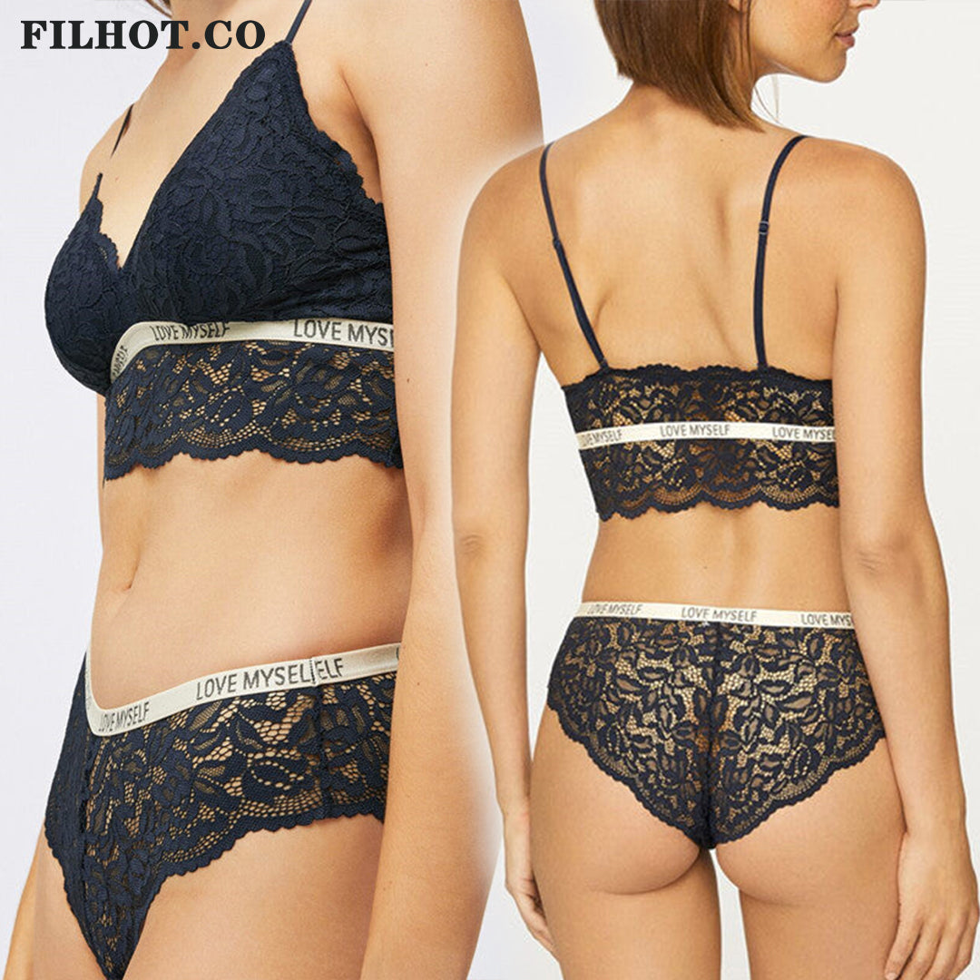 Filhot™ Trim Lace Thin Bralette Set